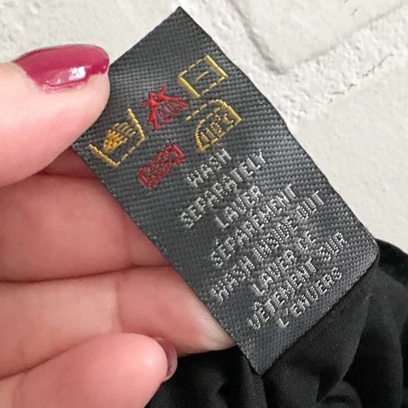 AdditionElle Midi Skirt Linen Black Floral Roses red Embrodered Dark romantic 16 - Picture 7 of 10